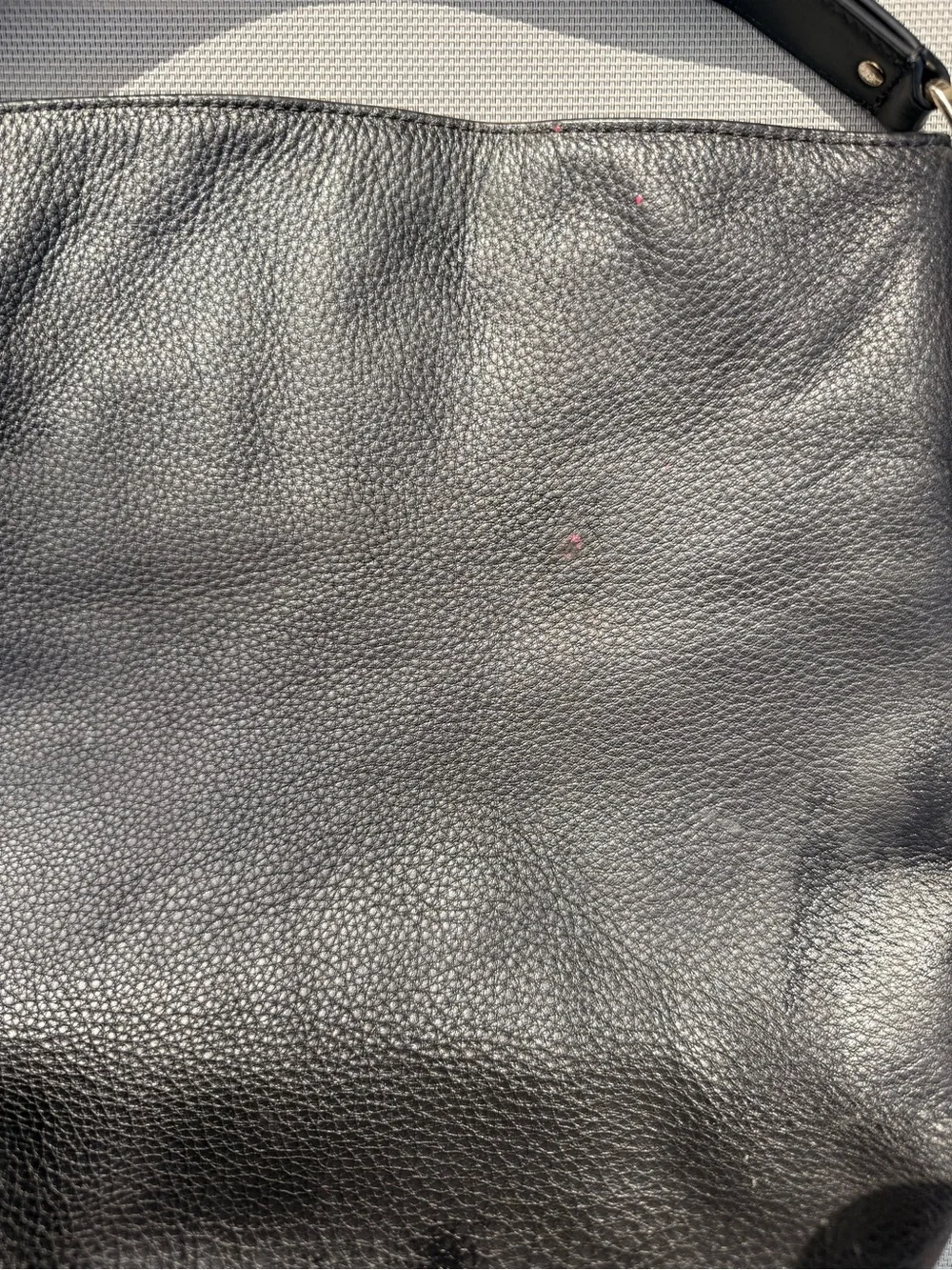 Michael Kors Evie Large Black Leather Hobo Bag with Gold Hardware
